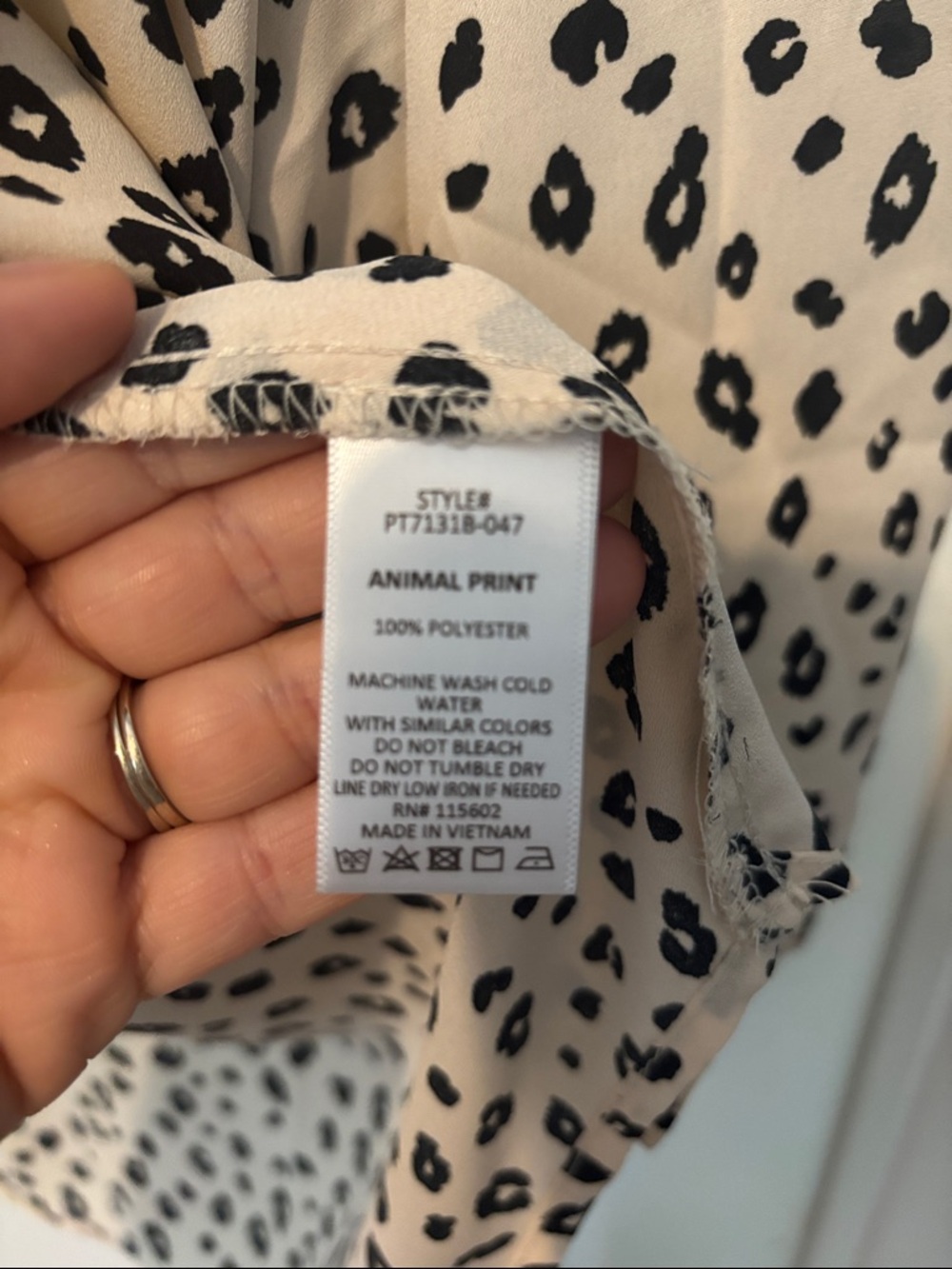 Animal Print Leopard V-Neck Blouse - Women Tops 2X - Picture 7 of 8